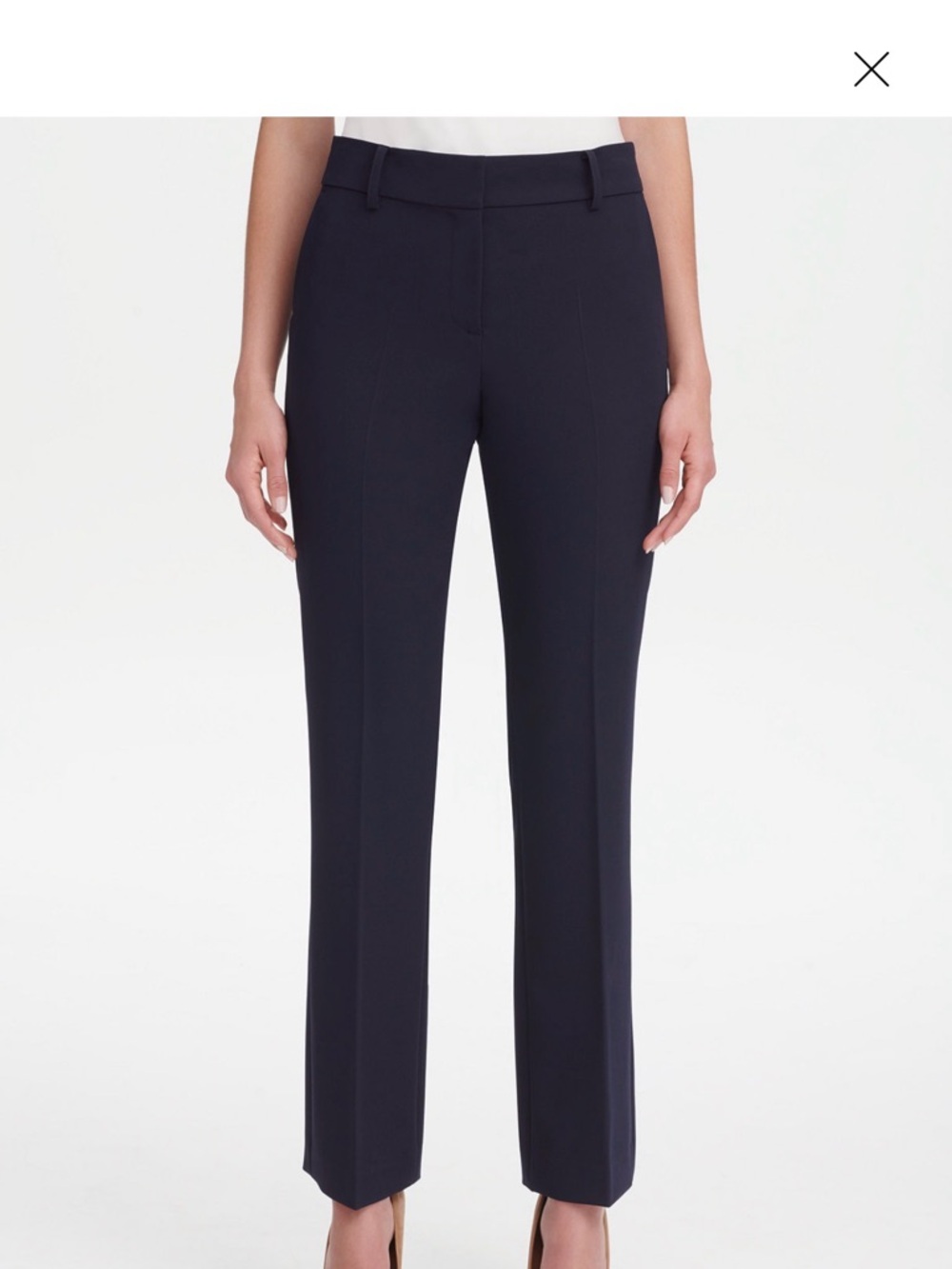Tommy Hilfiger Navy Straight-Leg Dress Pants